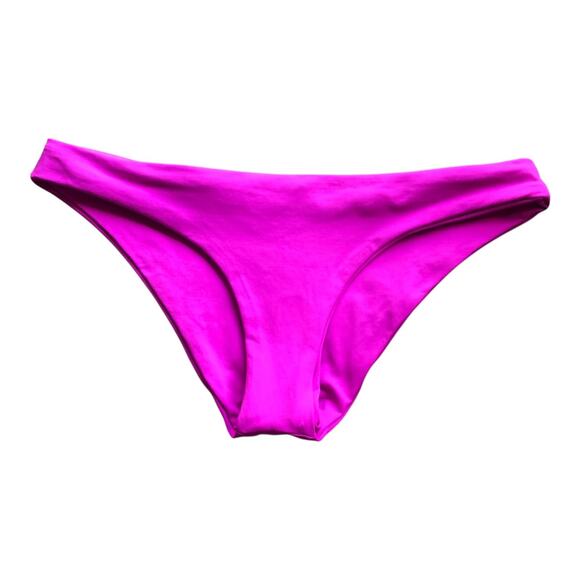 LSpace by Monica Wise Sandy Classic Bikini Bottom Bright Fuchsia Women's Medium - Picture 4 of 14
